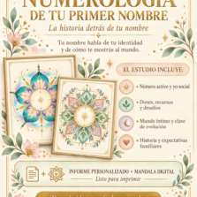 ESTUDIO NUMEROLÓGICO Y TRANSGENERACIONAL DE TU PRIMER NOMBRE